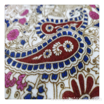 textile digital printed velvet fabric for garment